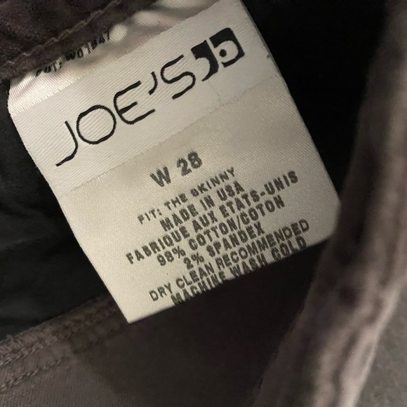 NWOT VTG Joe's Jeans The Skinny Velvet Pants Size 28 - Picture 6 of 11